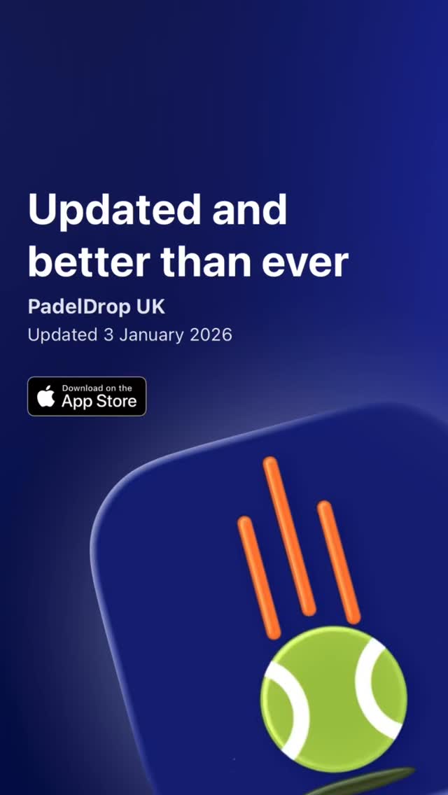 🎾 UPDATED & BETTER THAN EVER 🎾
Version 1.2 of PadelDrop is officially live on the App Store 🚀
This release brings powerful new scoring options, cleaner match sharing, and important refinements across the app:
• Star Point scoring – a balanced alternative to Deuce/Advantage and Golden Point
• Super Tie Break support – faster, more decisive final-set finishes
• Improved match result sharing – cleaner, clearer results made to be shared
• Bug fixes & performance improvements – smoother, more stable play
Update now and keep your scores honest, your fitness tracked, and your bragging rights backed up 💪📊
📱 Available now on the App Store
#padeldrop #padel #padeluk #padelapp #sportstech