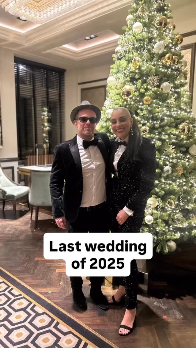 Our last wedding or 2025 @boclairhousehotel for the new Lauren & Aaron Fogarty #wedding #scottishwedding #bride #liveband #nye