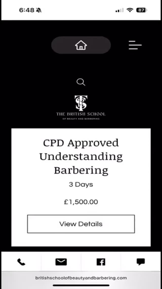 CPD Approved. £1,500. Three days that change how you think, not just how you cut.
✔ 11+ years in the industry
✔ 7+ years teaching
✔ Simplified systems that make sense behind the chair
✔ Less obsession with textbook sectioning, more focus on results
✔ Designed for barbers who want to work smarter, not harder
You’ll leave with sharper decision-making, cleaner execution, and a framework you can apply to every client - immediately.
Private. Focused. CPD approved.
We also travel worldwide for in-salon training.
Spaces are limited for a reason.
This is education done properly. #barberschool #britishschoolofbarbering #education #learntocuthair #barberingeducation