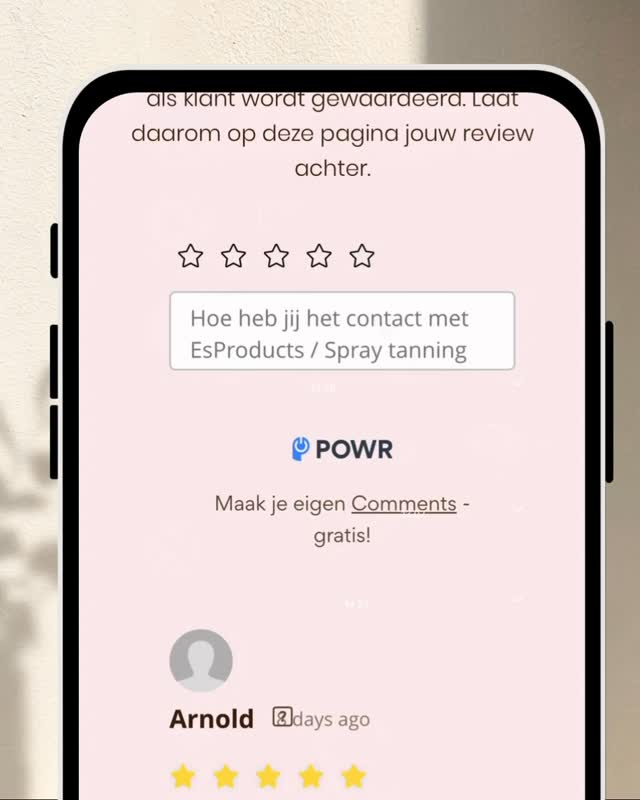 Blij met de mooie reviews die klanten zowel op mijn website als op Google plaatsen..
Ben je nog nooit geweest en vind je het best spannend, lees de reviews, dan weet je dat je goed zit bij mij :-) 🤗
Tot snel in de salon!
#spraytan #spraytanningbyesther #bruinzijn #spraytanexpert #bruinzijn