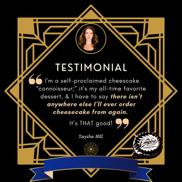 Don't take our word for it -- just read our reviews! 🥰
When foodies & cheesecake "connoisseurs" proclaim that Empire Cheesecake has the best cheesecakes that they've ever had, that's the best advertising that we could ask for. 💖
If you'd like to see for yourself, order at: EmpireCheesecake.com
Note: Please allow 24-48 hours because our Chef, Ron, prepares everything fresh and custom-to-order.
#DenverFoodie #Denver #Cheesecake #EmpireCheesecake #DenverRestaurant