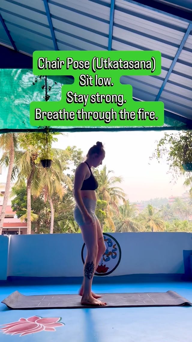 Day 6 of 31 days of yoga 🧘♀️
Chair Pose builds heat and strength in the legs and core while teaching resilience.
Add Revolved Chair to deepen the challenge—introducing a twist that strengthens the core, improves balance, and supports spinal mobility.
Stay steady. Twist with intention.
#2026 #challange #chair #strength #yoga