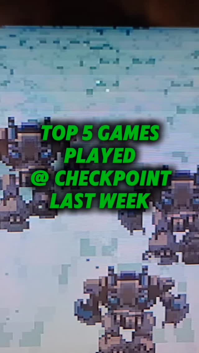 Checkpoint Lounge's Top 5 Games played last
week, ending 1/3/26. No surprise here that
Fortnite got the most play time! #fortnite #cod
#gamers #videogames