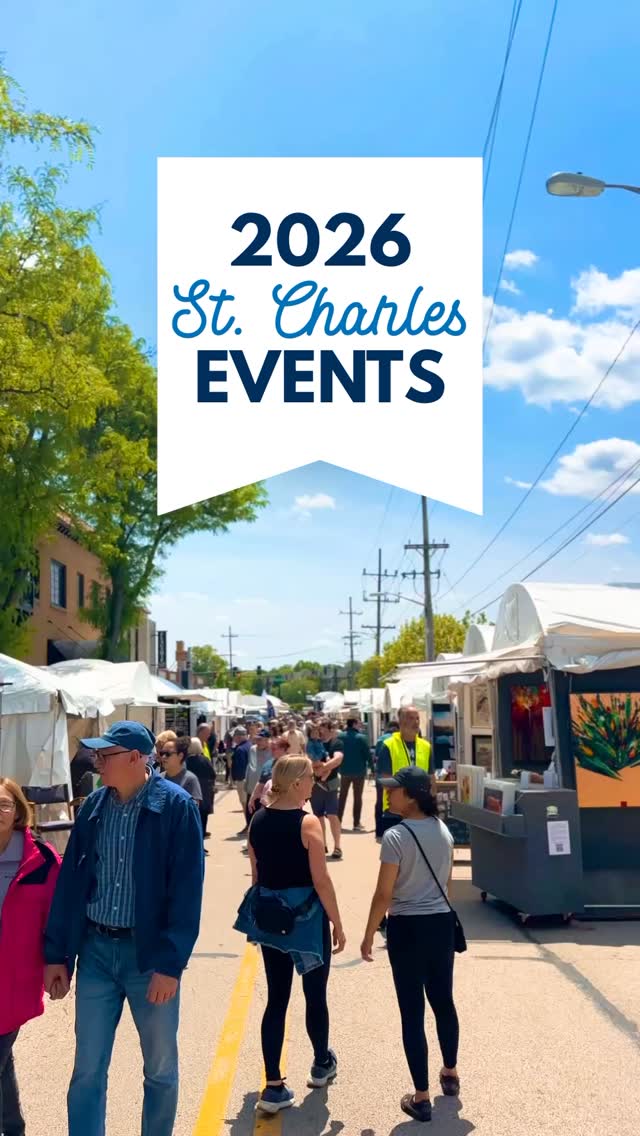 SAVE THE DATE📍🗓️⬇️
Your calendar is about to be very full! St. Charles has so many exciting events this year. Save and share this video so you don’t miss out!
St. Charles Restaurant Week
February 2nd–6th, 2026 | Participating St. Charles Restaurants
Enjoy 20% off at 40+ restaurants throughout St. Charles.
St. Charles St. Patrick’s Parade
March 14th, 2026 | Downtown St. Charles
Celebrate with a festive parade, opening ceremony, photo ops, and themed events around town.
St. Charles Spring Shop Crawl
April 25th–26th, 2026 | Participating Shops
Shop local and score exclusive deals at boutiques and specialty stores throughout STC.
St. Charles Fine Art Show
May 23rd–24th, 2026 | Downtown St. Charles – Riverside Avenue
Explore and purchase original artwork from over 100 juried artists during this free outdoor event.
STC Live!
Wednesday & Fridays, June–August | Participating Businesses & 1st Street Plaza
Enjoy live music from local artists every Wednesday and Friday evening all summer long.
Unwind Wednesday
Select Wednesdays, June-August | 1st Street Plaza
Sip, stroll, and relax with drinks, live music, and a laid-back midweek atmosphere.
Be You Rock Hunt
August 8th, 2026 | Downtown St. Charles
Find hidden painted “Be You” rocks around downtown and redeem them for prizes from local businesses.
St. Charles Jazz Weekend
September 10th–13th, 2026 | Downtown St. Charles
Experience live jazz performances across multiple venues from afternoon through evening.
Scarecrow Weekend
October 9th–11th, 2026 | Downtown St. Charles
Discover creative scarecrow displays, live entertainment, crafts, and family-friendly fall fun.
Holiday Homecoming
November 27th–28th, 2026 | Downtown St. Charles
Kick off the holiday season with a Lighting of the Lights ceremony, Santa visits, a holiday movie, and the Electric Christmas Parade.
Learn more at stcalliance.org/events! 🔗