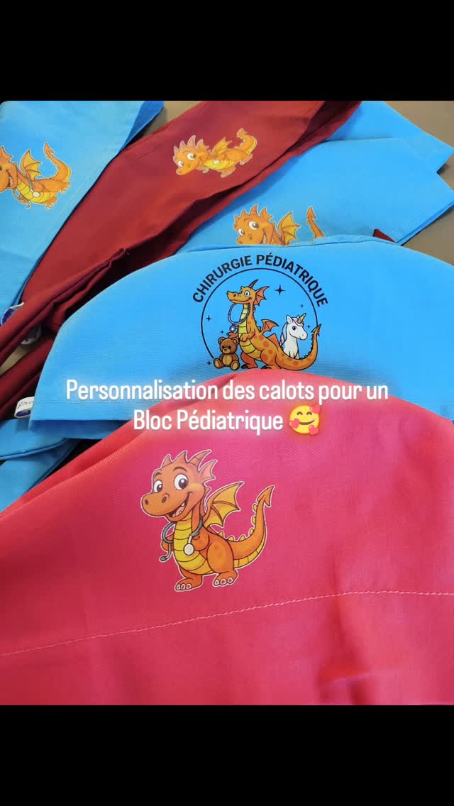 Super personnalisation pour un Bloc Pédiatrique !
Il ne manque que plus que les blouses.
Le marquage résiste aux lavages industriels, nous utilisons les meilleurs matériaux !
Merci de votre confiance 😊
www.lecalotfrancais.com
#medecin #nurse #medecin #dentaire #iade #veterinaire #ibode #calot #calotpersonnalises#madeinfrance🇨🇵 #blocpediatrique#chirurgien#puéricultrice