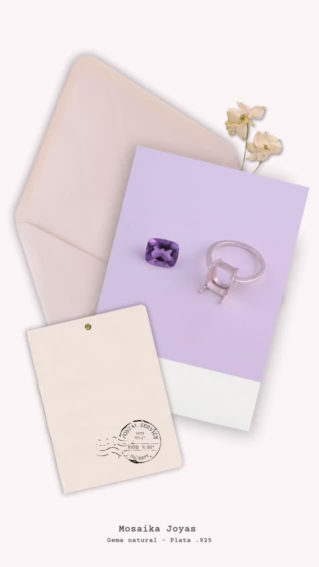 Amatista + plata 925 = equilibrio perfecto 💜✉️