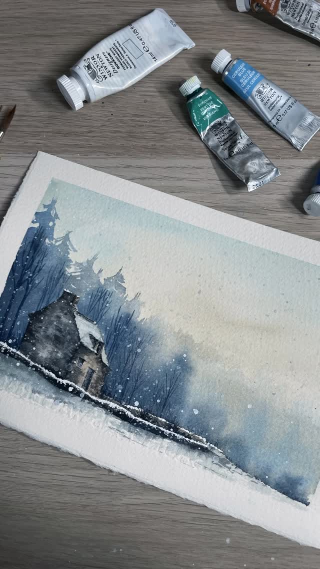 Snow settles.
The earth sleeps.
We breathe slow,
fold inward,
and rest—
until the light returns.
.
#paintingvideo #watercolourart #winterart #slowliving #winterpainting