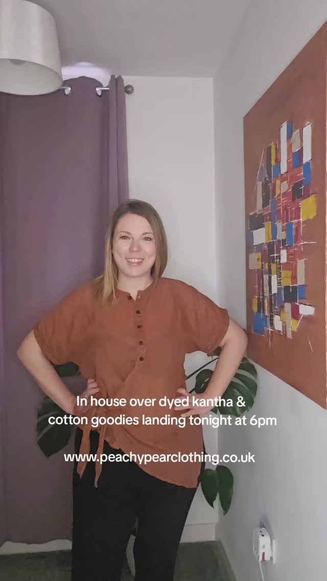 We have been busy over dyeing some beautiful kantha and cotton pieces for you ✨️
There is a limited amount, with pieces available in sizes UK8-UK32
Landing on the website at 6pm, Friday 9th January.
www.peachypearclothing.co.uk
#peachypearclothing #slowlivinginafastworld #slowjanuary