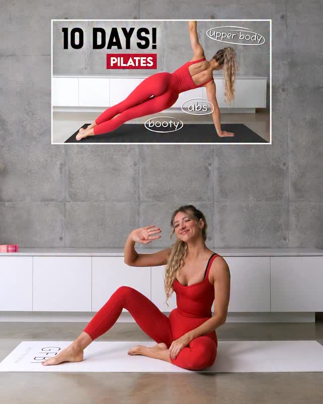 10 DAY Full Body Intense Pilates Challenge! Follow along with me! Full version on my YouTube
#homeworkout #pilates #upperbody #glutes #abs