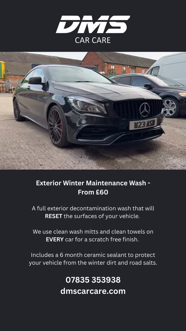 New Year New You and what better way to enter 2026 than in a fully clean and refreshed car!
We only use the best shampoos and detergents that won’t damage or harm your car.
We use clean wash mitts and clean towels on EVERY vehicle for a scratch free finish.
Every wash is finished with a protective ceramic sealant that lasts for up to 6 months.
Your car will look cleaner for longer and will attract less dirt and grime.
We care for your vehicle as if it was our own! You’ll definitely notice the difference!
#Valeting #CarValeting #CarWash #Detailing #CeramicCoating