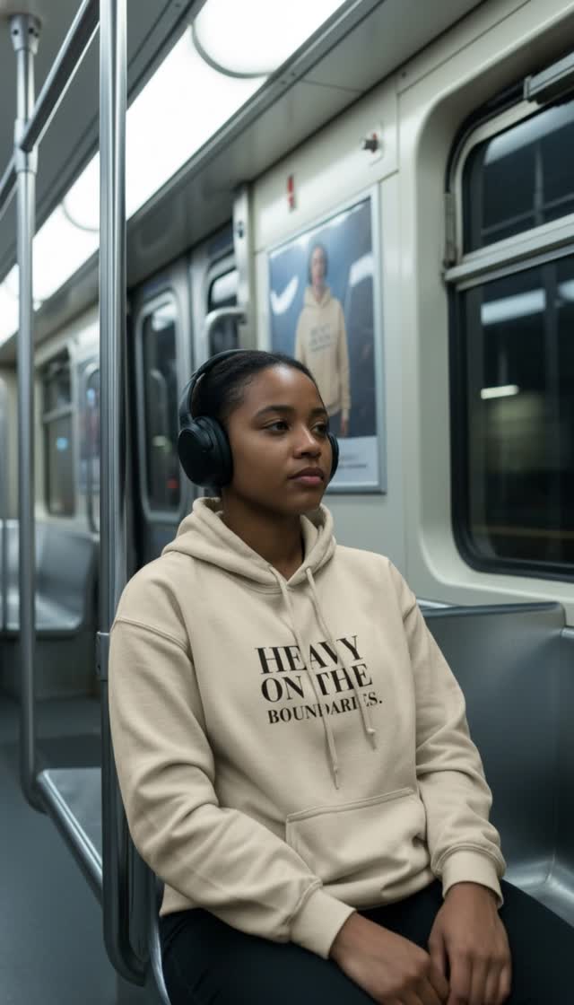 Wrap yourself in confidence & set your boundaries! 💪✨ Keep your peace in style. #HeavyOnTheBoundaries Link in bio to shop! 🛍️ #HeavyOnTheBoundaries #EmpowermentHoodie #CozySeason #UnisexFashion