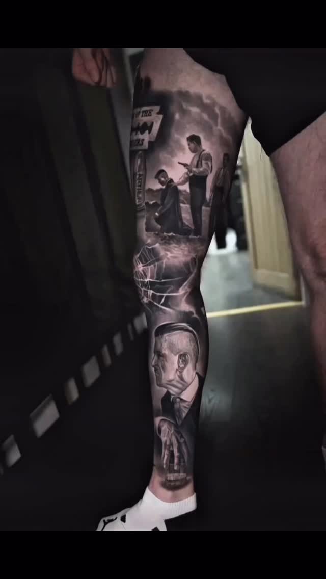 Healed work by Sile
#tattoo #tattoos #tattooartist #ink #tattoolife #tattooart #blackandgreytattoo #tattooist #peakyblindersofficial #peakyblindersedit