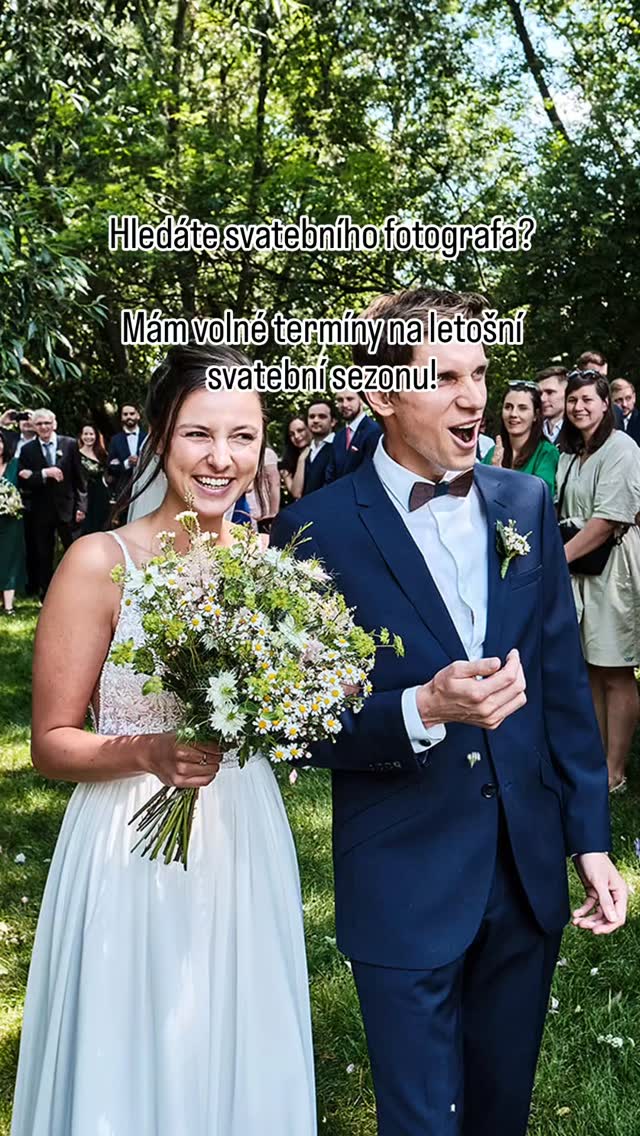 Svatební soboty se začínají zkraje roku tradičně plnit, takže opět platí, že kdo zaváhá, nebude mě mít na svatbě! :)