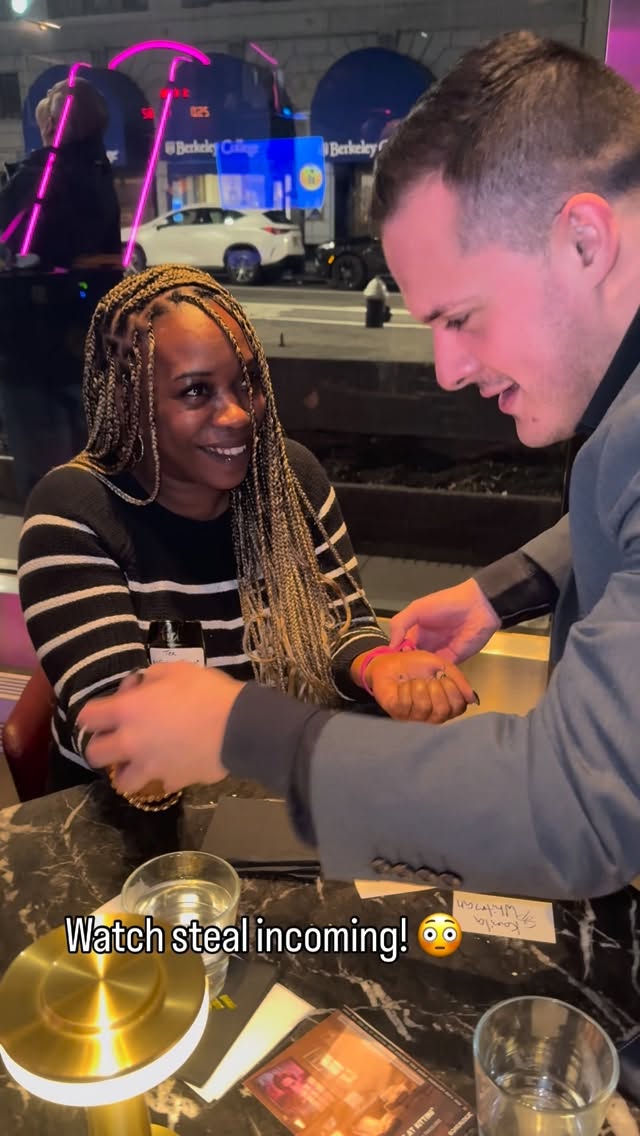 Had to really divert her attention with the bright pink band 🤣