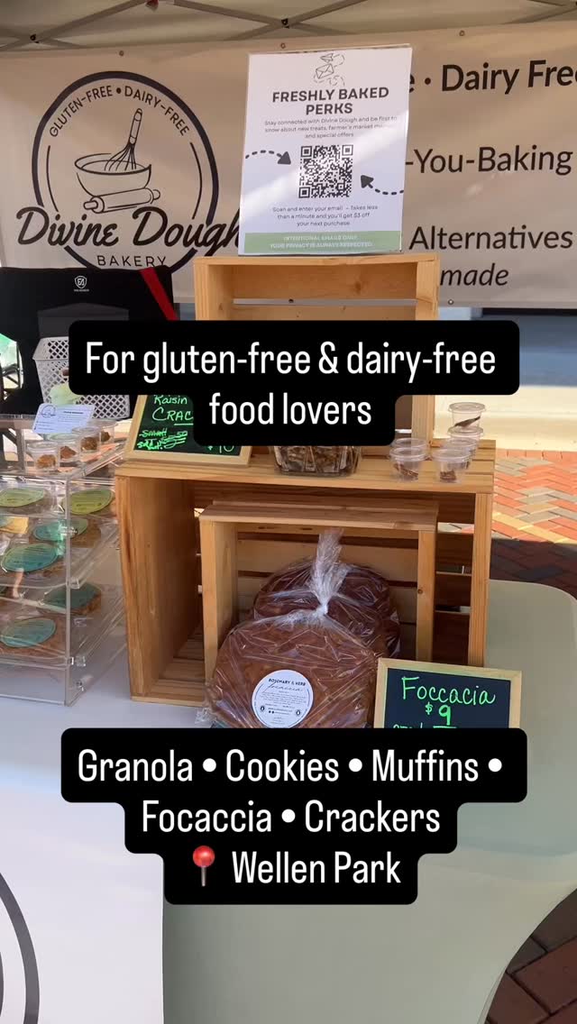 What gluten-free + dairy-free baking is supposed to be.
✔️ Granola for easy mornings
✔️ Breakfast cookies you’ll actually look forward to
✔️ Muffins, focaccia & artisan crackers that don’t taste “free from”
Find Divine Dough at Wellen Park in South Venice / North Port and grab your new favorites.
#divinedoughbakery #englewoodfl #venicefl #wellenpark #glutenfreebakery