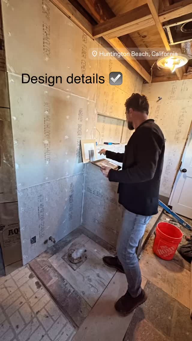 Every detail matters before tile goes in.
Final checks on layout, color palette, and LED strip lighting to make sure everything aligns with the design vision — and to prevent costly mistakes later.
This is the part of the process most people never see, but it’s what separates a clean finish from a rushed one.
📍 Huntington Beach, CA
#BathroomRemodel #DesignDetails #TileDesign #LEDLighting #HuntingtonBeach #Kaliscapes #romanclay #plaster #homeimprovement #edwardmartin