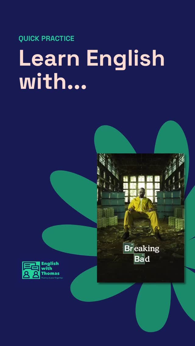 Quick advanced English practice with Breaking Bad.
Want the full lesson? Click the link in my bio now for lots of lessons, all free. No account needed!
#advancedenglish #inglesavanzado #anglaisrapide #englishtutor