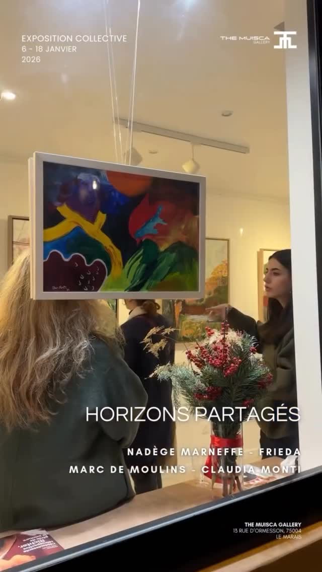 The opening of « Horizons partagés », 8-18 janvier 2026. Thank you for coming ✨
Come discover this week-end ☺️
@themuisca
#painting #artgallery #artcollector #parisexhibition #frenchpainter