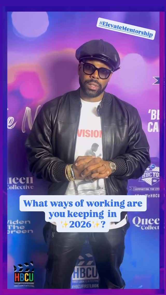 New year, new projects, new stories to be told.
Friend of the HBCUFL festival, @laroycehawkins always comes through with a word! Start of a new year means new ways to lean into the vision.
What ways of working are you keeping in 2026? ✍🏾✨ #ElevatingFutureStorytellers #ElevateFutureStorytellers #ElevateMentorship