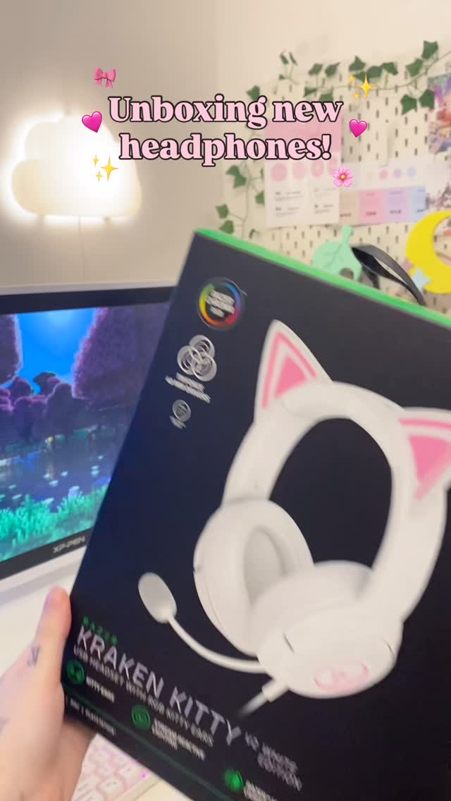 I am currently focusing on improving my setup, and these headphones are what I was missing! 🩷
The Kraken Kitty - V2 white edition fits perfectly with my aesthetic and pastel color palette. 🌸🎀The headphones are not only beautiful, but they also have amazing sound, and you can change the color of the lights using the app. 🎨🎧
I would like to improve my keyboard and mouse in the future. 🤭
@razer @minukostudio
#razer #razerheadset #krakenkitty #whitesetup #setup