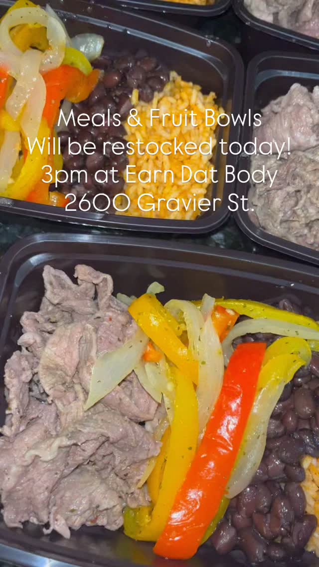‼️ Restocking the fridge @earndatbodyfc at 3 PM today‼️
#powerbowls #steak #salmon #Neauxlamealsandjuices #Nolameals #neworleansmealprep #nolamealprep #neworleansfoodie #newolreanscooking #nolaeats #smallbusiness #neworleans #fruit #healthylifestyle #health #fitnessmotivation #workout #weightloss #gym #motivation #weightloss #weightgain #detox #cleanse #fitness #mealprep #fypageシ
