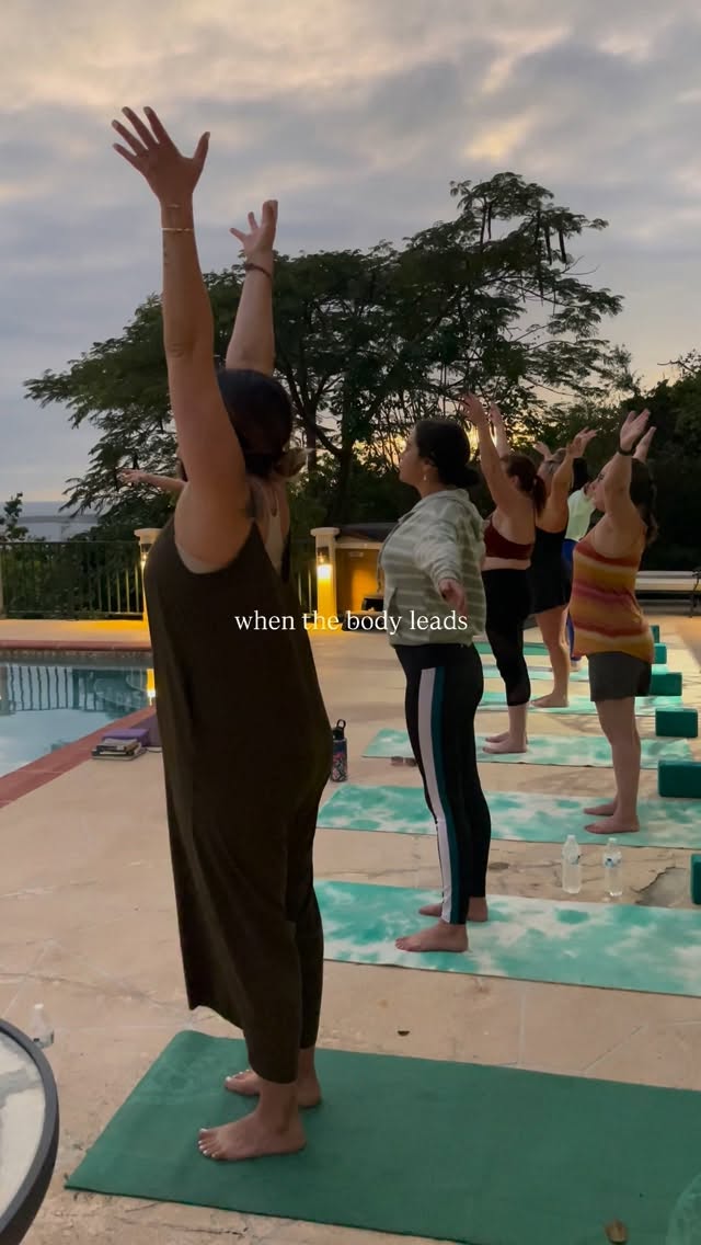 Embodiment is what happens when we come back to ourselves.
When we’re not just moving through life in our heads,
but actually feeling where we are — in our bodies, in our breath, in the moment.
On retreat, embodiment shows up in so many ways.
Through movement and stillness, nature, connection, laughter, rest, and play.
Being on retreat simply gives us the space to practice what’s already available.
So when life feels overwhelming or you notice yourself stuck in your head, the way back doesn’t have to be complicated.
Your body already knows the way. 🫶🏼