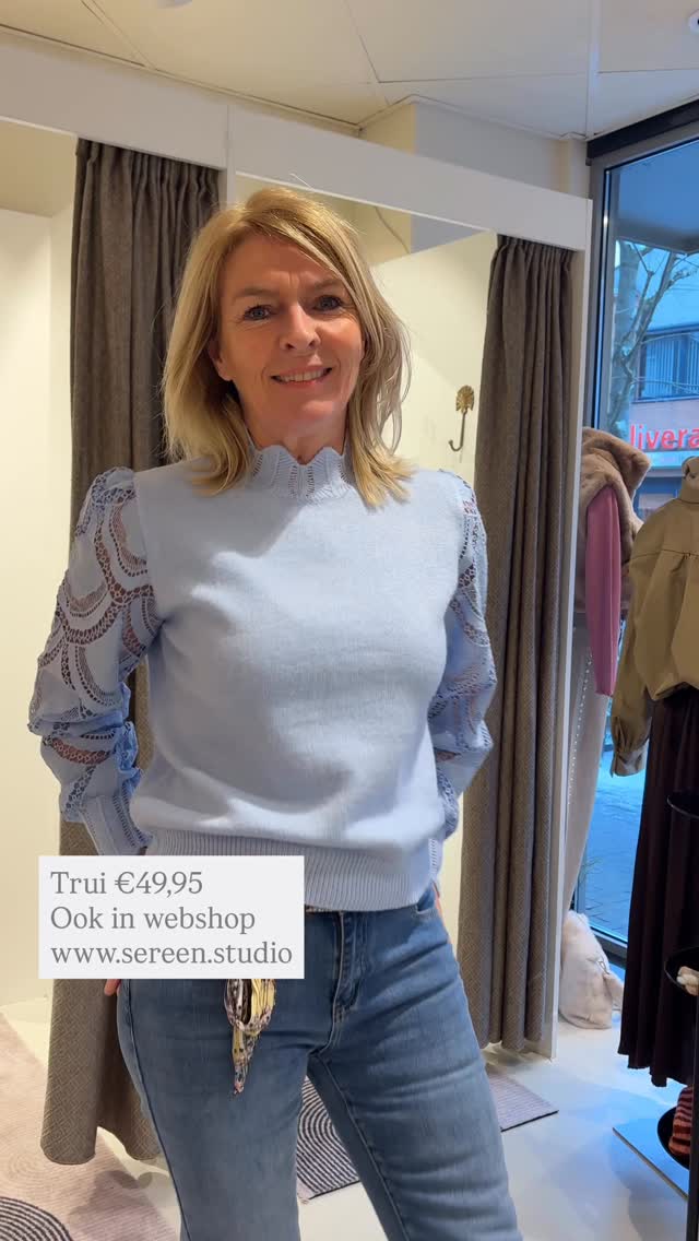 Wat een parel van een trui! Ook in onze webshop
#sereen #damesmode #valkenswaard #kleding #fashion
