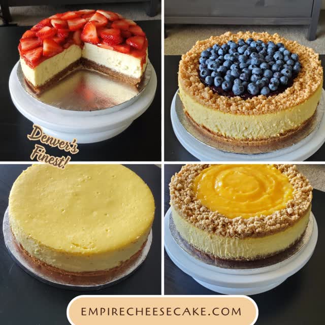 CALLING ALL DENVER FOODIES: If you haven't tried Empire Cheesecake yet, then you're in for a rare* treat! 😍
NO ONE makes NY-style cheesecakes like our Chef, Ron, who perfected his recipe over 22 years. Chef Ron's artisanal, handmade cheesecakes are like none other!
Place an order today and try one for yourself: EmpireCheesecake.com #EmpireCheesecake #Denver #DenverFoodie #DenverDesserts