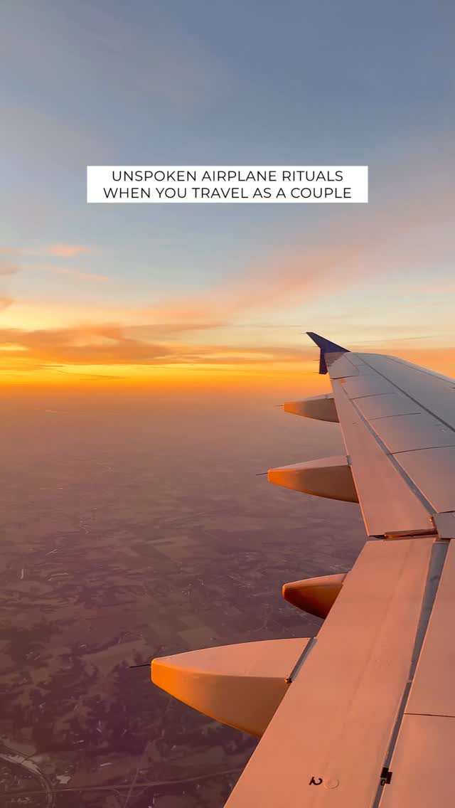 Follow @kitchensinkit if you & your person have airplane rituals like these!
✈️Sanitizing wipes everywhere
✈️Separate snacks, no sharing (unless its a full biz/first class meal & I want to try whatever @rippedwithrichie is having)
✈️Flight map 🤍
✈️Cocktails if the timing feels right (or when in biz/first class of course)
✈️Same movie, same time — because airplane date night is a thing
Which airplane rituals do you do most often?!?
Share this with your travel buddy & follow @kitchensinkit if you relate!