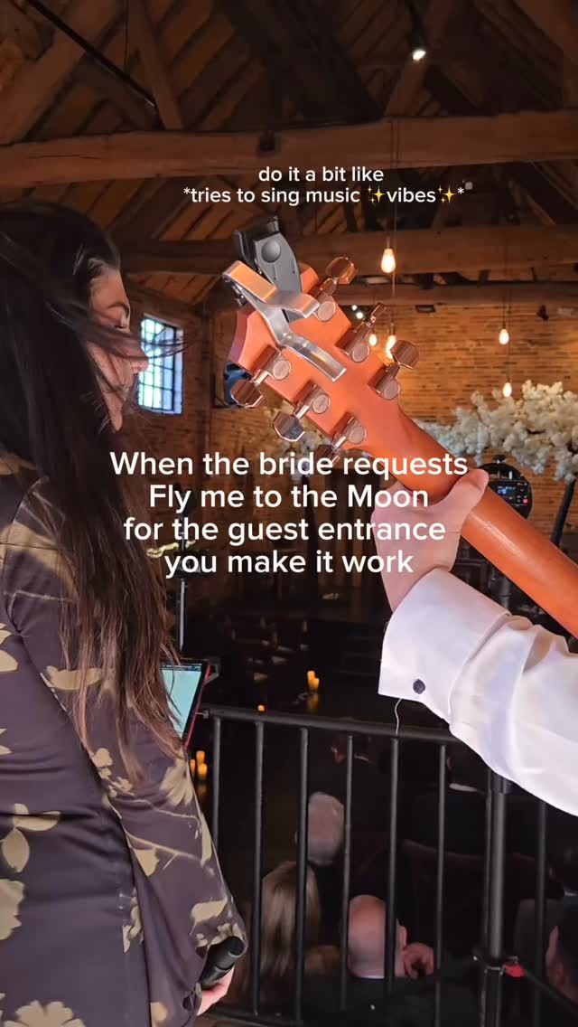 Whatever the bride wants, the bride gets ๐ซก this song is usually a bit poppin โ (and yes we have a big old range of pop and โolderโ tracks too which are great to integrate for family and friends who might not be into the same music taste as you) and we wanted to make this one a little more chilled as the guests were taking their seats so it wasnโt completely out of place from the rest of the songs
๐ @donington_park_farmhouse
Frank Sinatra - Fly me to the Moon
#weddingsinger #acousticduo #weddingmusic #weddingceremony #flymetothemoon derbyshireweddings doningtonpark