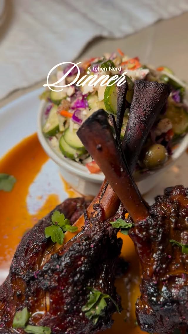 Wine braised lamb shank