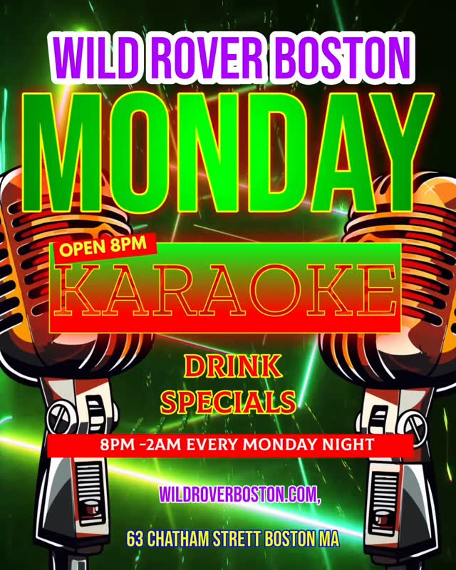 Wild Rover keeping it going all week Long! #suffolk #bostonbars #sissyksboston #bostonnightclubs