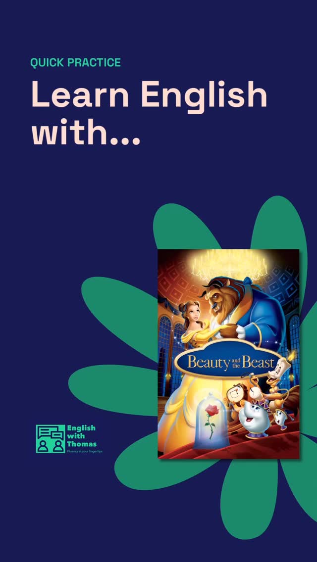 Quick Beginner practice with Beauty and the Beast.
Want the full lesson? Visit the link in my bio now for lots of lessons, all 100% free. No account needed!
#englishtutor #inglesbasico #inglesparatodos #inglesfacil