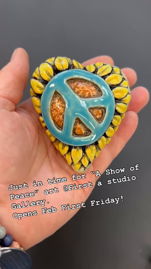 #101 A Peaceful Heart. Part of my ongoing heart specimen series. On display and for sale at @firststudiogallery. Opening reception the first Friday of February! 5 to 9 PM hope to see you there. #artandenvironments #heartart #mixedmedia #firststudiogallery #heartspecimens #ashowofpeace #peaceplease #ceramicheart