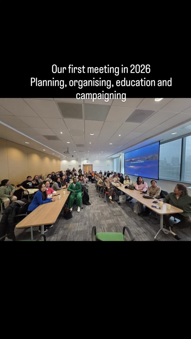 Our first meeting in 2026. Today, we diacussed about our very own organisation to understand better our actice participation. We also reshuffle our 5 Working Groups - where members have to move to another worki g group for a year. This is to experience the role and responsibilities of different working groups - Fundraising, Trade Union, Welfare, Mediacom and Education. We are ready for exciting action in 2026.