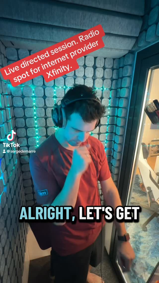 3 in a row! Live directed session for Xfinity
#bts #voicebyserge #voiceover#voiceactor
#homestudio