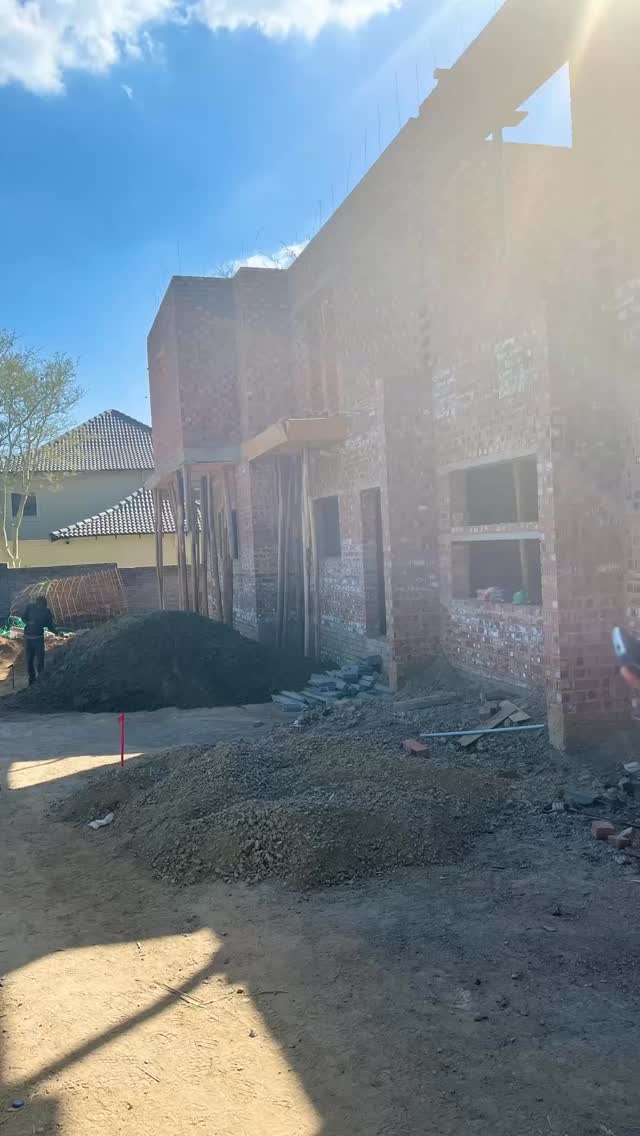 Building a dream house brick by brick.🧱
