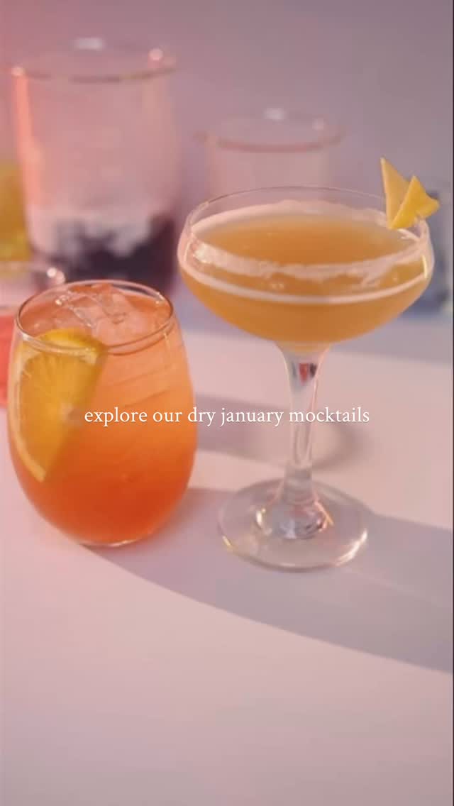 dry january, but make it fun 🍹✨sip your way through our zero-proof mocktail creations at al....