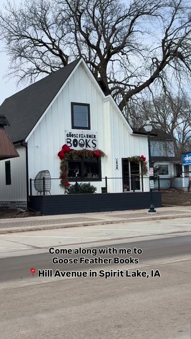 You know that feeling when a place makes you smile the second you walk in?
That’s exactly how Goose Feather Books in Spirit Lake feels.
A cozy independent shop filled with every genre you could want, local authors (and vendors:: I was in LOVE) thoughtful gifts, and the kind of space that invites you to linger a little longer. Come for the books, stay for the community :: in the best way.
Founded by lifelong book lover Lucille Lolis, this sweet little gem is now part of the Spirit Lake story and easily one of my new #CloseToHome favorites.
Supporting local will always be one of my favorite chapters. Go check out Goose Feather Books…As Noted By Me
📍 Goose Feather Books
1508 Hill Avenue | Spirit Lake, IA
Hours
Monday–Saturday: 10 AM–5 PM
Sunday: Closed
#CloseToHome #ShopLocalIowa #GooseFeatherBooks #AsNotedByMe