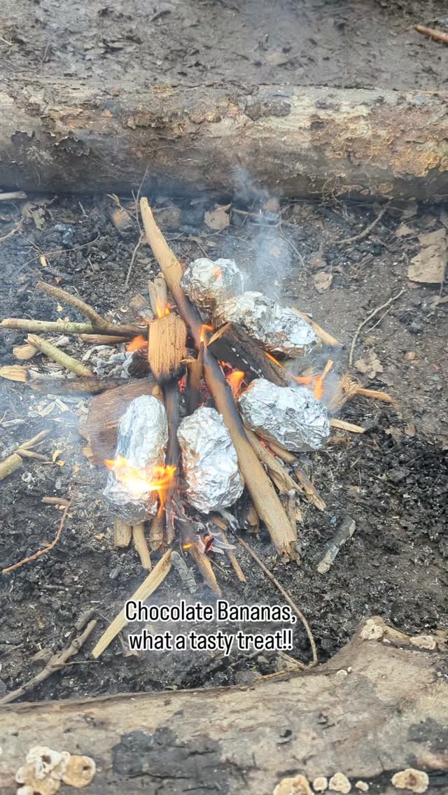 Delicious 😋
We had the best time this morning making a fire, preparing our bananas and cooking them in the fire.
All the children were so engaged they didn't want to leave the fire circle. There are so many benefits of doing this activity with the children. Listening skills, gaining respect, patience, self regulation and a sense of belonging are just a few. Can you think of any more?
#naturebugssolihull #forestschool #solihullmumsanddads #stayandplay #community