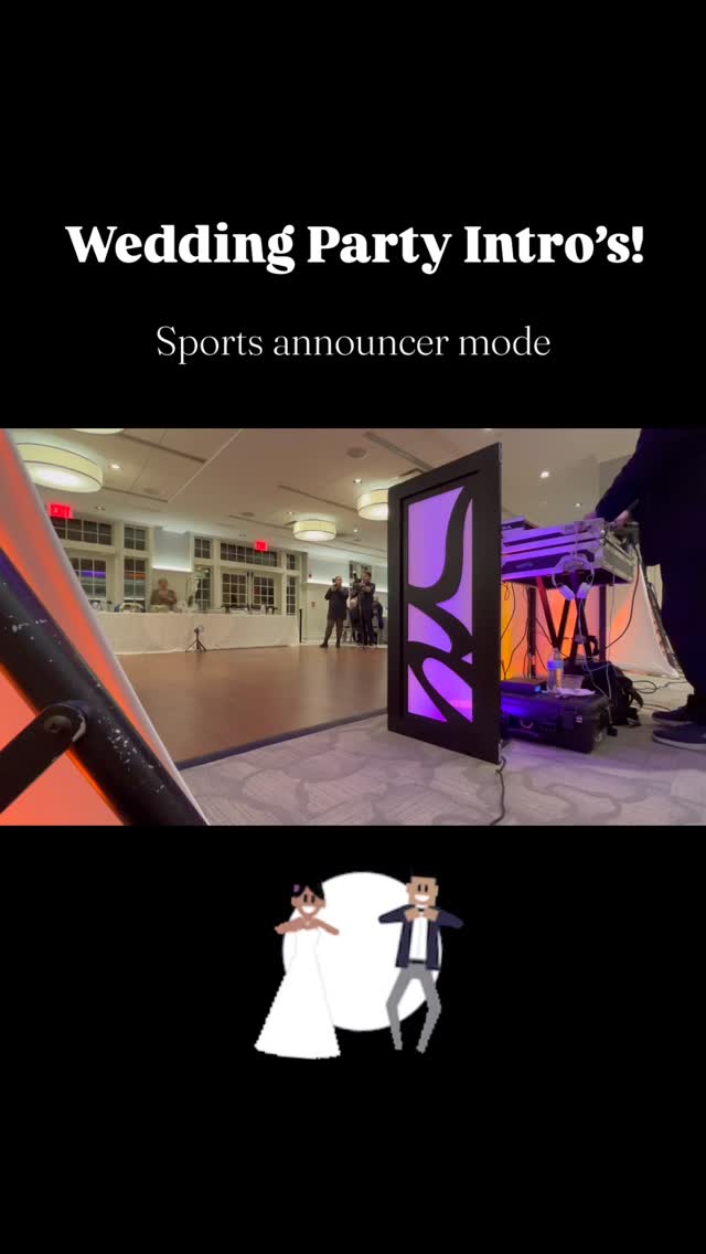 I was asked to do sports announcer mode for this recent Chicago wedding. Let’s gooo 🎉😎