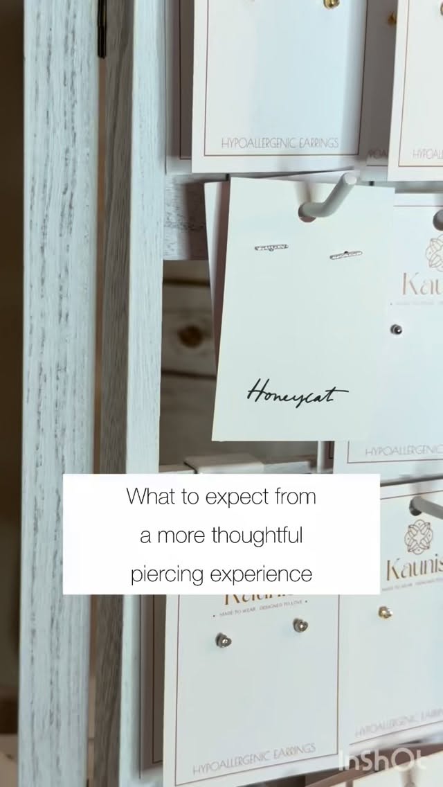 Thinking about getting your ears pierced, but want to know exactly what that experience feels like before you book?
I wrote a short blog breaking down how piercing works in my studio - from the setup, to the jewelry, to how the whole thing is meant to feel (calm, not rushed).
This post is especially for the thoughtful planners, the “I’ve been meaning to do this forever” crowd, and anyone who wants beauty to feel human.
Read the full post for details - blog link in bio.
