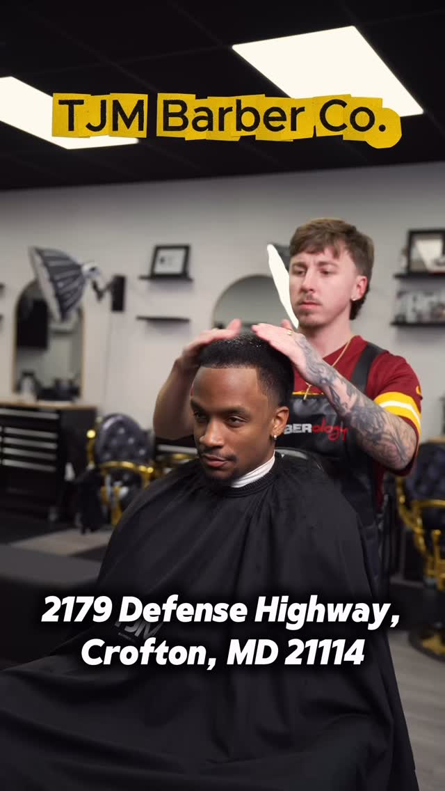 Crofton, Odenton, Gambrills! Your next haircut is closer than you think. 💈
TJM Barber Co. delivers clean, consistent cuts every time.
📍Crofton, MD | Book or walk in.