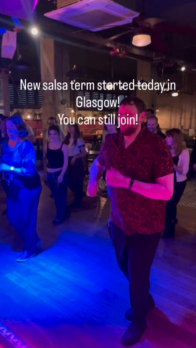 New term starts today at Academia de Salsa Glasgow 💃🕺
Spice up your week with high-energy salsa classes for all levels.
Get your tickets now: www.academiadesalsa.com
#glasgow #glasgowlife #glasgowsalsa #glasgowdance #salsa #salsadancing #latinlife #danceclasses #thingstodoglasgow #glasgownightlife