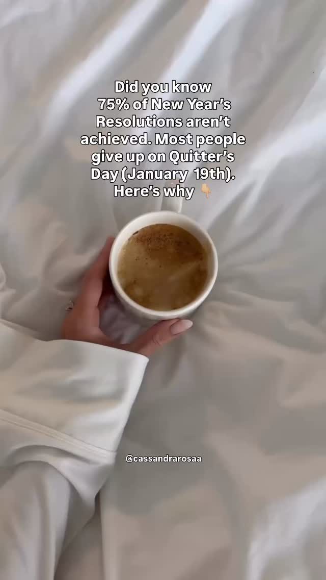 1. The resolutions are vague.
2. Setting and forgetting them.
3. There isn’t a deep motivation behind the goals.
4. Not having a plan.
5. Not making the steps habitual.
6. Lacking self-belief.
7. Having an all-or-nothing mindset.
Can you relate to any of these? ✋🏼
I’m guilty of doing these in the past!
Instead dealing with these or participating in Quitter’s Day, try these solutions to get on track. 💪🏽
1️⃣. Write detailed goals in the present tense.
For example writing I post on Instagram 3 times a week vs Post more on Instagram.
2️⃣. Have your resolutions posted somewhere you can see and recite them daily so they are top of mind.
3️⃣. Connect with the deep why behind your resolutions.
For example posting more on social media so you can have more of an impact on your community and connect with your ideal clients.
4️⃣. Create a detailed plan.
For example having content batching sessions on Monday at 7pm, creating a content calendar for what kinds of content you will create and which ones will be posted on which days.
5️⃣. Incorporating the steps into your daily routine with hacks like habit-stacking or time-blocking.
For example doing your content creation day following cleaning up after dinner from 7-8pm.
6️⃣. Improve your belief in yourself by addressing what resistance is coming up around the resolutions you set. Ask yourself questions like - do I believe I can achieve this goal? Is there any resistance coming up right now? Then use your favourite confidence building tools to shift it.
7️⃣. Release an “all-or-nothing” mindset by celebrating the small wins along the way.
For example instead of beating yourself up for not posting one day and throwing in the towel instead be proactive about what your next content topic would be.
Drop a ❤️ if this post was helpful for you!
