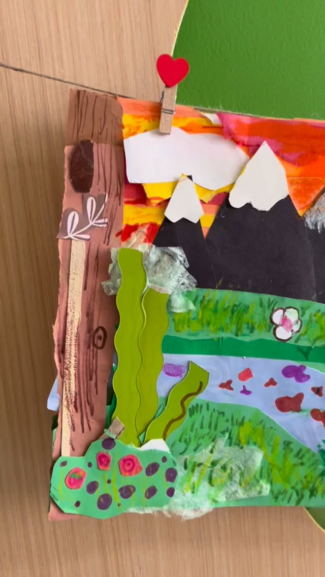 Rich colors, thoughtful layers, inspired by God’s creation. Our 4th graders used collage to explore texture, depth, and wonder. This project encourages focus, patience, and creative expression.
Veritas Visual Arts invites students to explore creativity through painting and drawing with a wide range of tools and mediums, as well as sculpture, set design, costume work, and more. Through hands-on projects, students learn to observe closely, create thoughtfully, and express ideas with confidence and care, reflecting the beauty of God’s creation through purposeful design and imagination. #veritasma #visualsrts #artclass