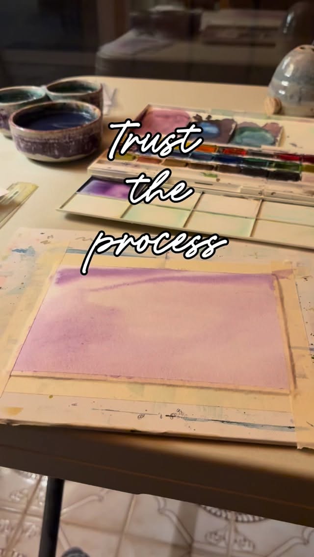 Those first few steps of creating something new always look a little terrible. You start to wonder, is this even worth putting more time into? It’s important to trust the process because even if it doesn’t turn out the way you wanted you always learn something along the way.
#trusttheprocess #watercolorprocess #wildflowerart #pressedflowerart #idahomade