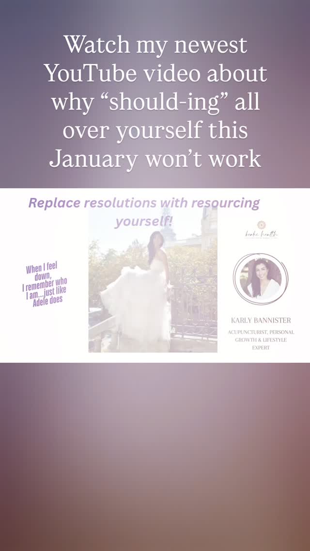 Most New Year’s resolutions don’t fail because we lack discipline. They fail because they focus on behavior without tending to identity.
Real change happens through micro shifts…small moments of awareness and positive self-regard that slowly reshape how we see ourselves.
When identity begins to shift, behavior follows naturally.
This video grew out of a recent newsletter I wrote about why big resolutions rarely stick and why gentle, body-led change actually does.
You can find my YouTube video in the link in my bio.
Thank you for doing this with me 🤍
#acupuncturistsofinstagram
#IdentityShift
#MicroChanges
#NervousSystemSupport
#SomaticHealing