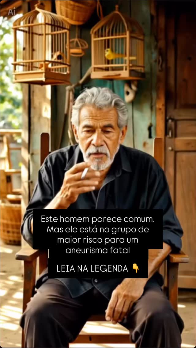 Homens acima de 65 anos que fumam ou já fumaram estão no grupo de maior risco para aneurisma da aorta abdominal.
O cigarro enfraquece a parede da aorta, acelera sua dilatação e aumenta o risco de ruptura — muitas vezes sem qualquer sintoma.
A maioria dos aneurismas cresce em silêncio até romper, e quando isso acontece, a mortalidade ultrapassa 80%.
Uma simples ultrassonografia pode detectar o aneurisma antes que ele mate.
Se você tem mais de 60 anos e já fumou, procure um angiologista.