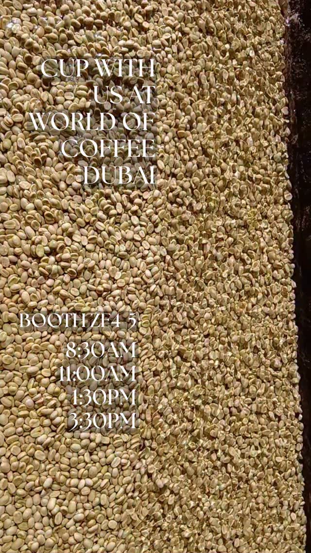 📬🥄 You’re invited to cup with us at World of Coffee Dubai (Jan. 18-20). We’ll have 25+ of our farming group’s new harvest lots on the table at booth ZF4-5. You’ll get a chance to try coffees with cupping notes ranging from orange creamsicle to jasmine to watermelon and more! 🍊🪻🍉
🔗 Sign up using the link in our bio 🔗
📌 Cupping days & times:
Sunday, Monday & Tuesday (1/18-20) at 8:30, 11:00, 13:30 & 15:30
#greencoffee #specialtycoffee #cofermentcoffee #wocdubai2026 #carbonicmaceration